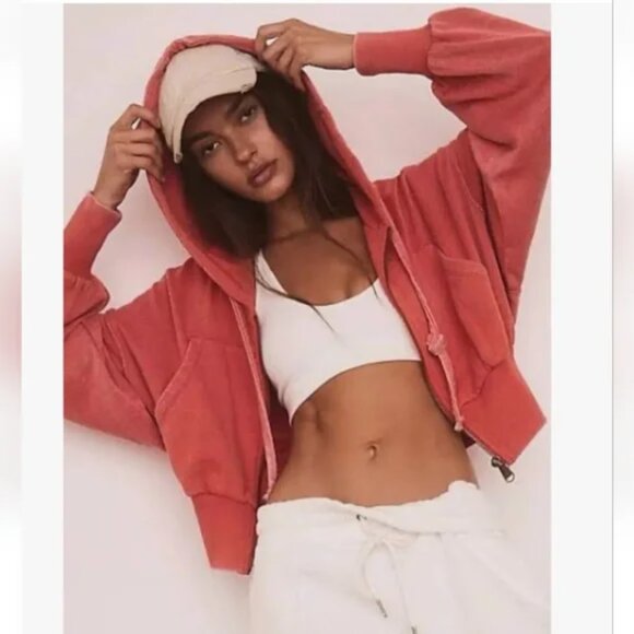 new Free People Movement Low Key Zip Up Hoodie - Picture 4 of 4